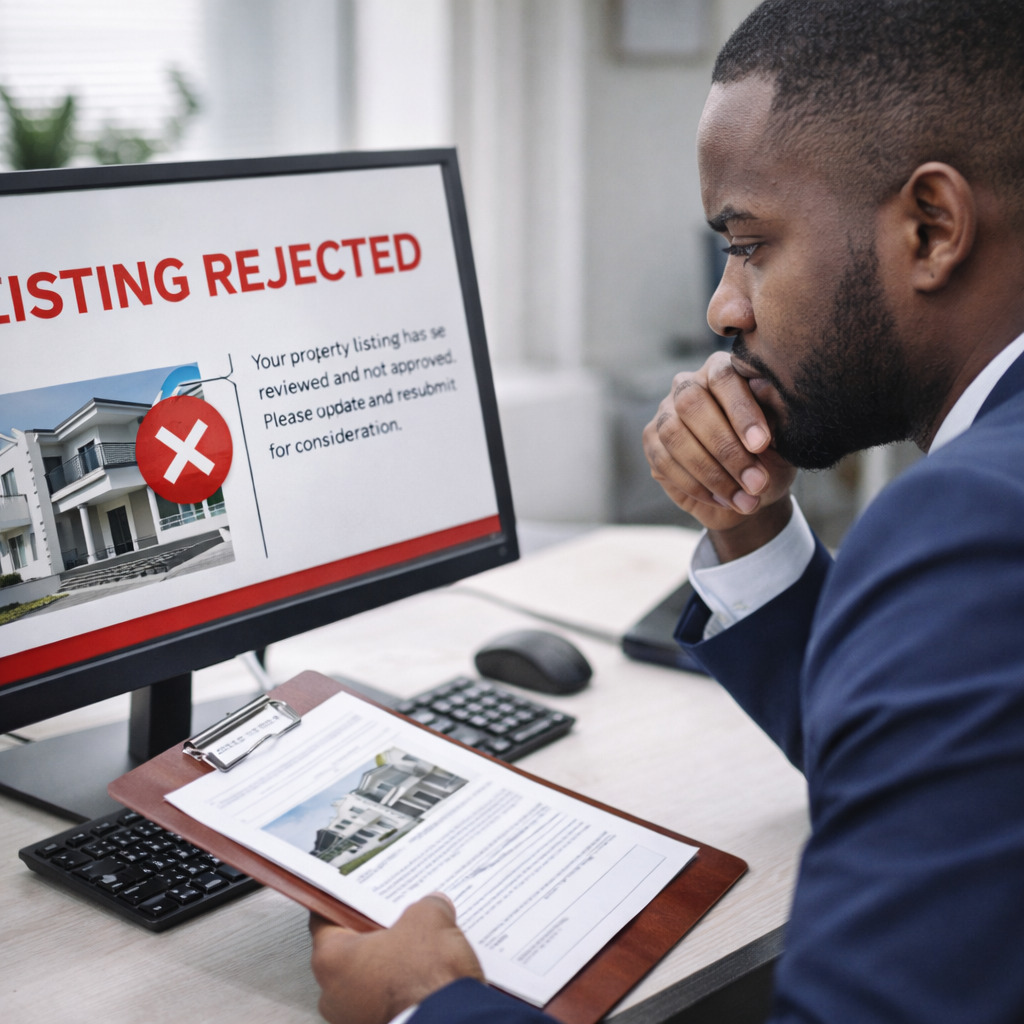 Rejected property listing